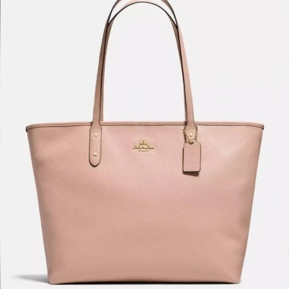 COACH - Large Blush Pink Tote, Diaper Bag, Briefcase EUC